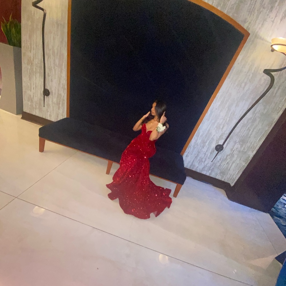 Elegant Red Gown